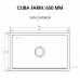 Cuba Cozinha Farm Sink 65 Cm Estilo Fazenda Avental