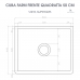 Cuba Cozinha Farm Sink Frente Quadratta 50 Cm Fazenda