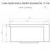 Cuba Dupla Cozinha Farm Sink Frente Quadratta 77 cm Fazenda