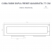 Cuba Dupla Cozinha Farm Sink Frente Quadratta 77 cm Fazenda