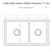 Cuba Dupla Cozinha Farm Sink Frente Romana 77 cm Fazenda