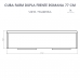 Cuba Dupla Cozinha Farm Sink Frente Romana 77 cm Fazenda