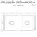 Cuba Dupla Cozinha Farm Sink Frente Quadratta 87 cm Fazenda