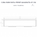 Cuba Dupla Cozinha Farm Sink Frente Quadratta 87 cm Fazenda