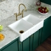 Cuba Dupla Cozinha Farm Sink Frente Romana 77 cm Fazenda