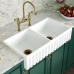 Cuba Dupla Cozinha Farm Sink Frente Romana 87 cm Fazenda