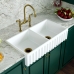 Cuba Dupla Cozinha Farm Sink Frente Romana 87 cm Fazenda