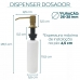 Dispenser Dosador de Detergente Ouro Fosco 350 ml