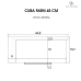 Cuba Cozinha Farm Sink 45 cm Frente Padr&atilde;o Estilo Fazenda Avental