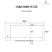 Cuba Cozinha Farm Sink 70 cm Frente Padr&atilde;o Estilo Fazenda Avental