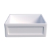 Cuba Cozinha Farm Sink 50 cm Frente Quadratta Estilo Fazenda Avental