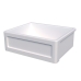 Cuba Cozinha Farm Sink 50 cm Frente Quadratta Estilo Fazenda Avental
