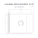 Cuba Cozinha Farm Sink 50 cm Frente Quadratta Estilo Fazenda Avental