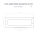 Cuba Cozinha Farm Sink 50 cm Frente Quadratta Estilo Fazenda Avental