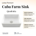 Cuba Cozinha Farm Sink 60 cm Frente Quadratta Estilo Fazenda Avental