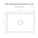 Cuba Cozinha Farm Sink 60 cm Frente Quadratta Estilo Fazenda Avental