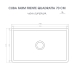 Cuba Cozinha Farm Sink 70 cm Frente Quadratta Estilo Fazenda Avental