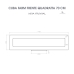 Cuba Cozinha Farm Sink 70 cm Frente Quadratta Estilo Fazenda Avental
